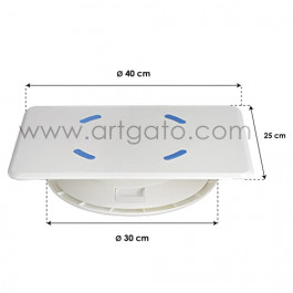 Plateau Tournant Ateco® - Dimensions