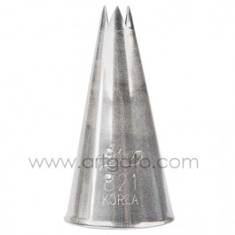 Douille Cannelée (Étoile) - n°821 / Ø 6 mm