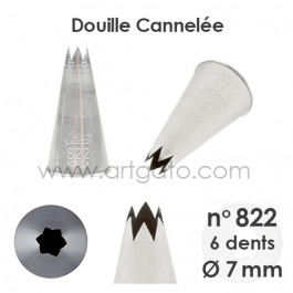 Douilles Cannelées (Étoiles) - n°822 / Ø 7 mm