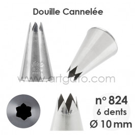 Douilles Cannelées (Étoiles) - n°824 / Ø 10 mm
