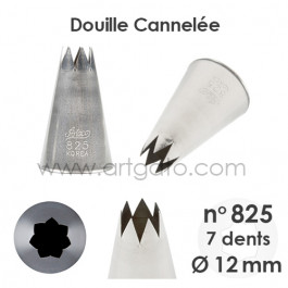 Douilles Cannelées (Étoiles) - n°825 / Ø 12 mm