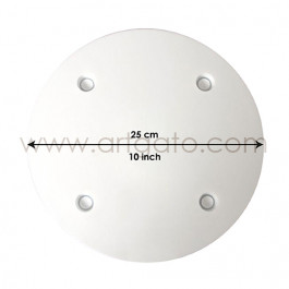 Plateau Rond Blanc SPS - Ø 25 cm 