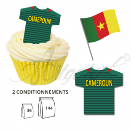 Maillot Equipe Cameroun - Maillot et Réalisation Cupcake