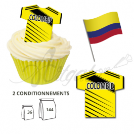 Maillot Equipe COlombie - Maillot et Réalisation Cupcake