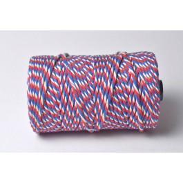 Cordelette Baker's Twine | Tricolore Bleu Blanc Rouge - Echeveau 10 m