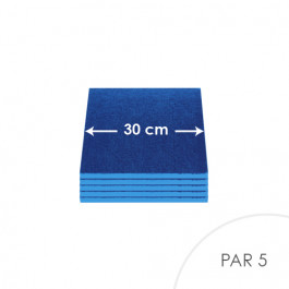 5 Cartons à entremets - Bleu Roi - Carrés 30 cm