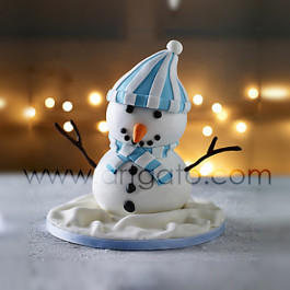 Moule à Gâteau Demi-Sphère - Bonhomme de neige