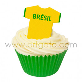 Maillot Equipe Brésil - Réalisation Cupcake