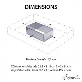 Cadre Inox Extensible De Buyer® | RECTANGLE