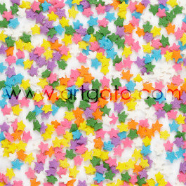 Confetti en Sucre - Étoiles Multicolores