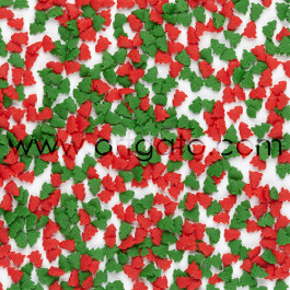 Confetti en Sucre - Sapins Rouges et Verts