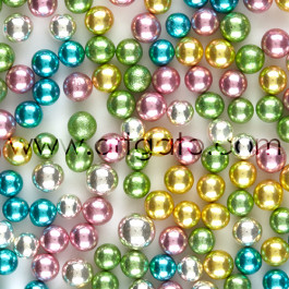 Perles en Sucre - Multicolores - 7,5mm