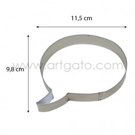 Découpoir - Bulle de BD - dimensions