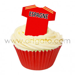 Maillot Equipe Espagne - Réalisation Cupcake