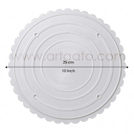 2 Assiettes RONDES Blanches Ø 25 cm 