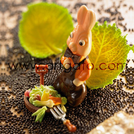 Moule à Chocolat, Lapin En Jeans 3D