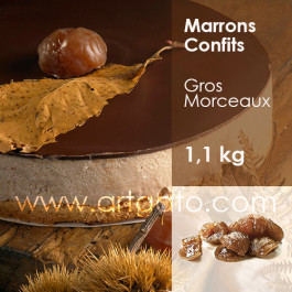 Marrons Confits au Sirop Agrimontana, Gros Morceaux