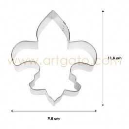Découpoir Fleur de Lys - Dimensions