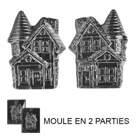 Moule à Chocolat, Maison Hantée 3D (2 moules)