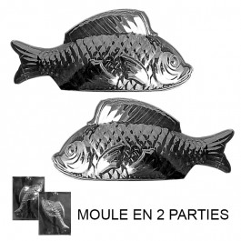 Moule à Chocolat, Poisson 3D (2 moules)