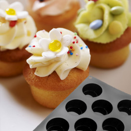 Moule Silicone Cake en Stock® | 11 Mini MUFFINS