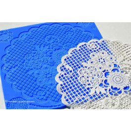 Tapis en Silicone Dentelles Crystal Candy®, Napperon Bouquet