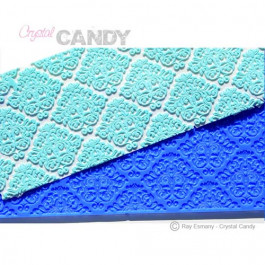 Tapis en Silicone Dentelles Crystal Candy®, Damask