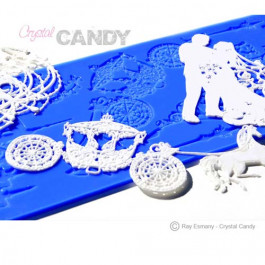 Tapis en Silicone Dentelles Crystal Candy®, Eternal Romance