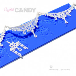 Tapis en Silicone Dentelles Crystal Candy®, Ornate