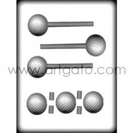 Moule Sucettes Sucre Cuit, Balle de Golf 3D