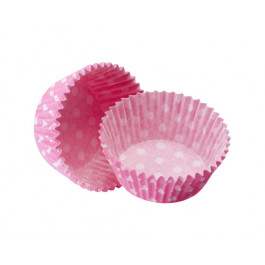 Caissettes Cupcakes – Taille Standard | Roses à pois blancs 