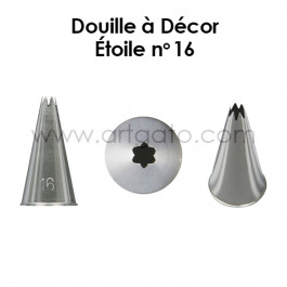 Douille à Décor | Cannelée (Étoile) #16