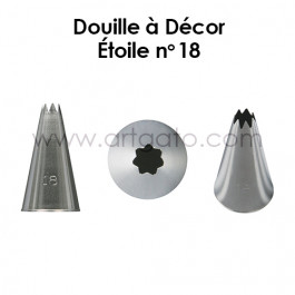 Douille à Décor | Cannelée (Étoile) #18