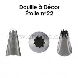 Douille à Décor | Cannelée (Étoile) #22