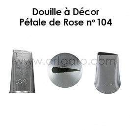Douille à Décor | Pétale de Rose #104