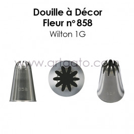 Douille à Décor Fleur n° 858