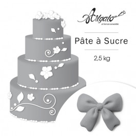 Pâte à sucre | Grise - 2,5 kg 