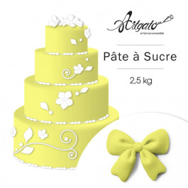 Pâte à sucre | Jaune Citron - 2,5 kg 