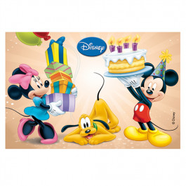 Plaque Azyme - Mickey, Minnie & Pluto