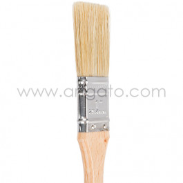 Pinceau Pâtissier Soie Naturelle Ateco® | Plat - 25 mm - Gros Plan
