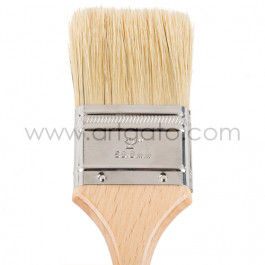 Pinceau Pâtissier Soie Naturelle Ateco® | Plat - 50 mm - Gros Plan