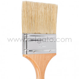 Pinceau Pâtissier Soie Naturelle Ateco® | Plat - 75 mm - Gros Plan