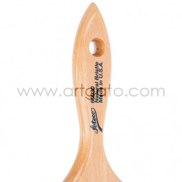 Pinceau Pâtissier Soie Naturelle Ateco® | Plat - 75 mm - Manche