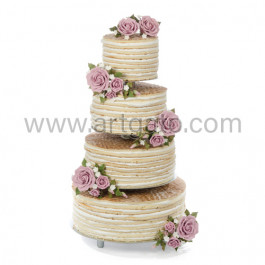 8 Set 32 cm mittellochausstech métal tige pour pièce montée gâteau Support 