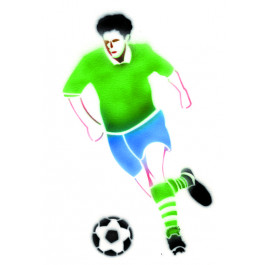 Pochoir, Footballeur