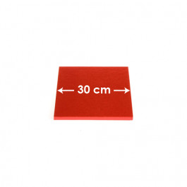 Cartons à entremets - Rouge - Carrés 30 cm