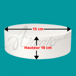 Base Polystyrène 10 cm Hauteur 15 cm Diamètre