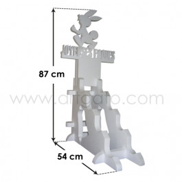 Présentoir Polystyrène Pâques - Dimensions