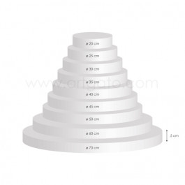 Pyramide de Supports Polystyrène Ronds 5 cm Hauteur