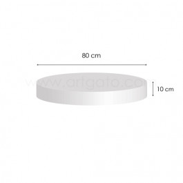 Support Polystyrène Rond Hauteur 10 cm Diamètre 80 cm